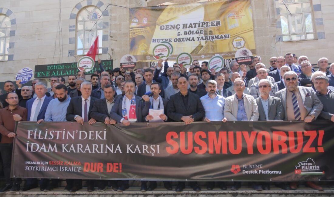 ADANA (AA) – Adana, Mersin ve Hatay'da Filistin'e Destek Platformu