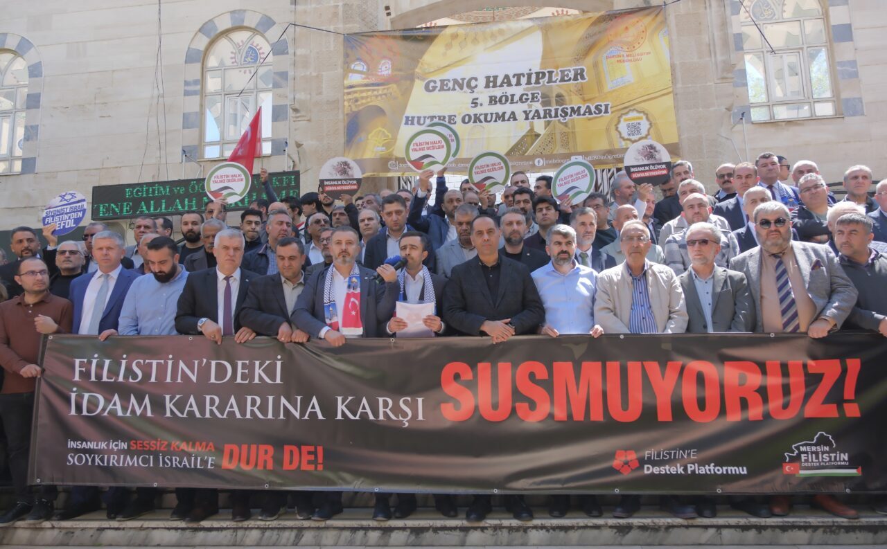 ADANA (AA) – Adana, Mersin ve Hatay'da Filistin'e Destek Platformu