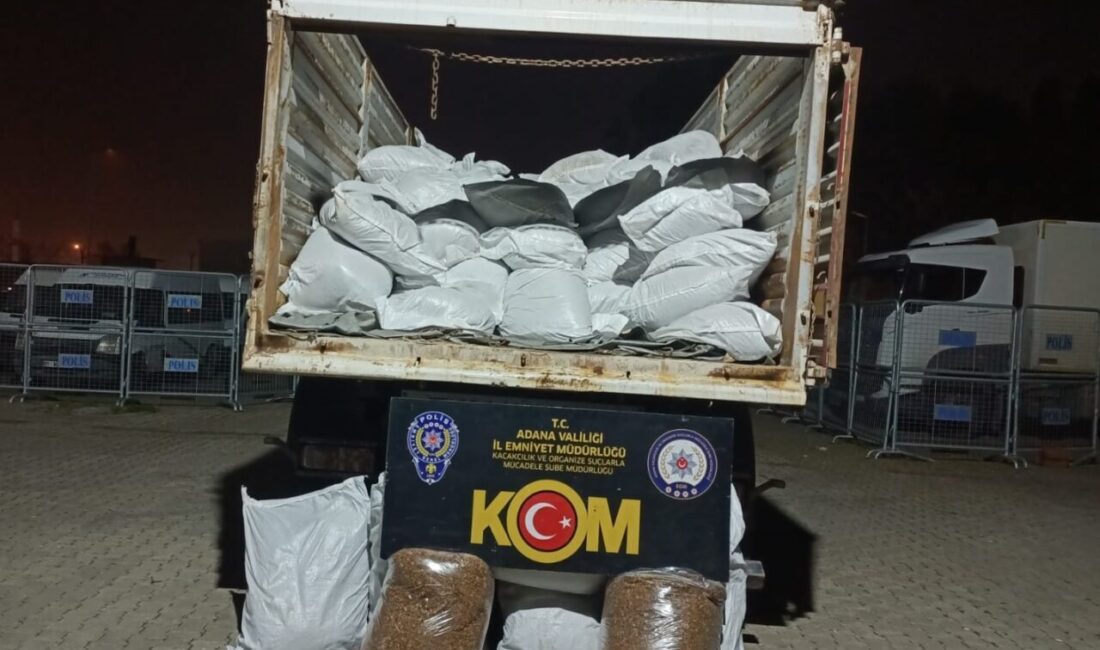 ADANA (AA) – Adana'da 4 ton kaçak tütün ele geçirilen