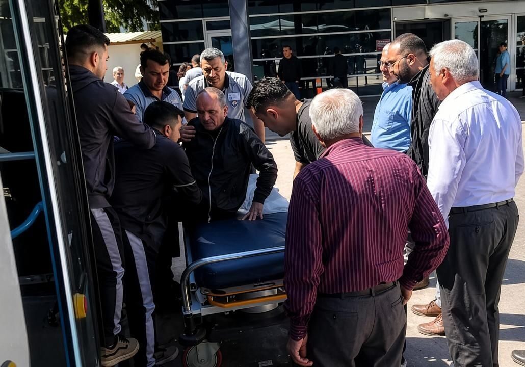ADIYAMAN (AA) – Adıyaman Belediyesine ait halk otobüsünün şoförü, fenalaşan