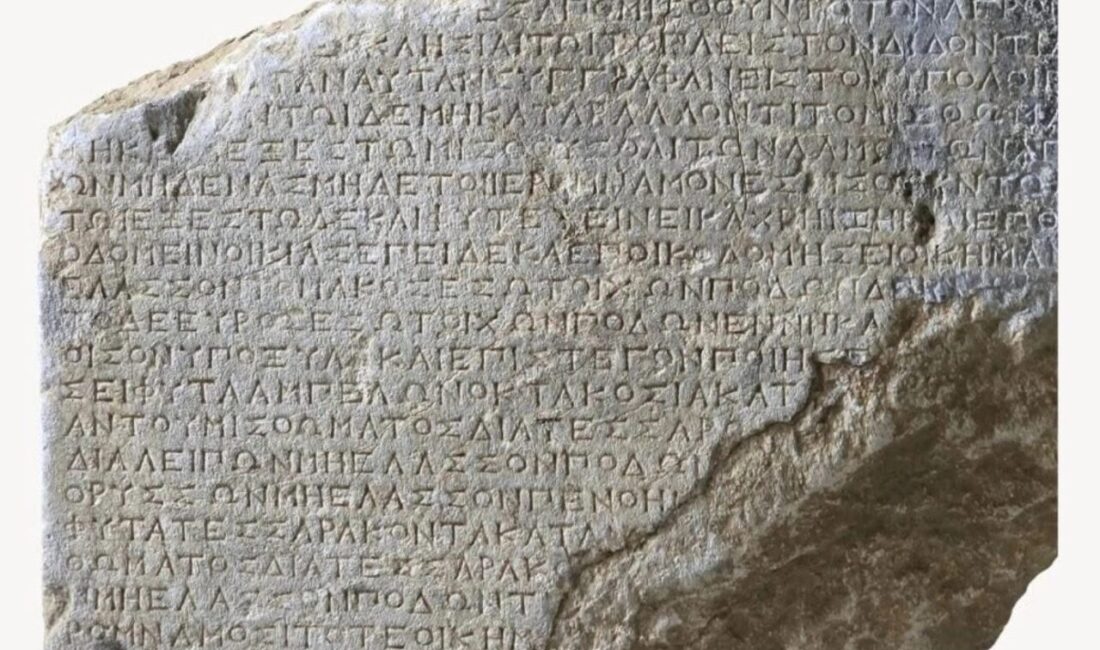 MUĞLA (AA) – Muğla'nın Marmaris ilçesindeki Amos Antik Kenti'ne ait