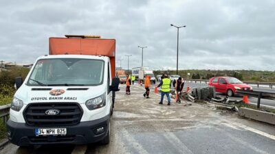- Yaralanan tır sürücüsü hastaneye kaldırıldı