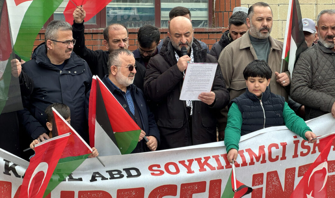 ARDAHAN (AA) – Ardahan'da, İsrail'in Filistinli esirler hakkında idamı öngören