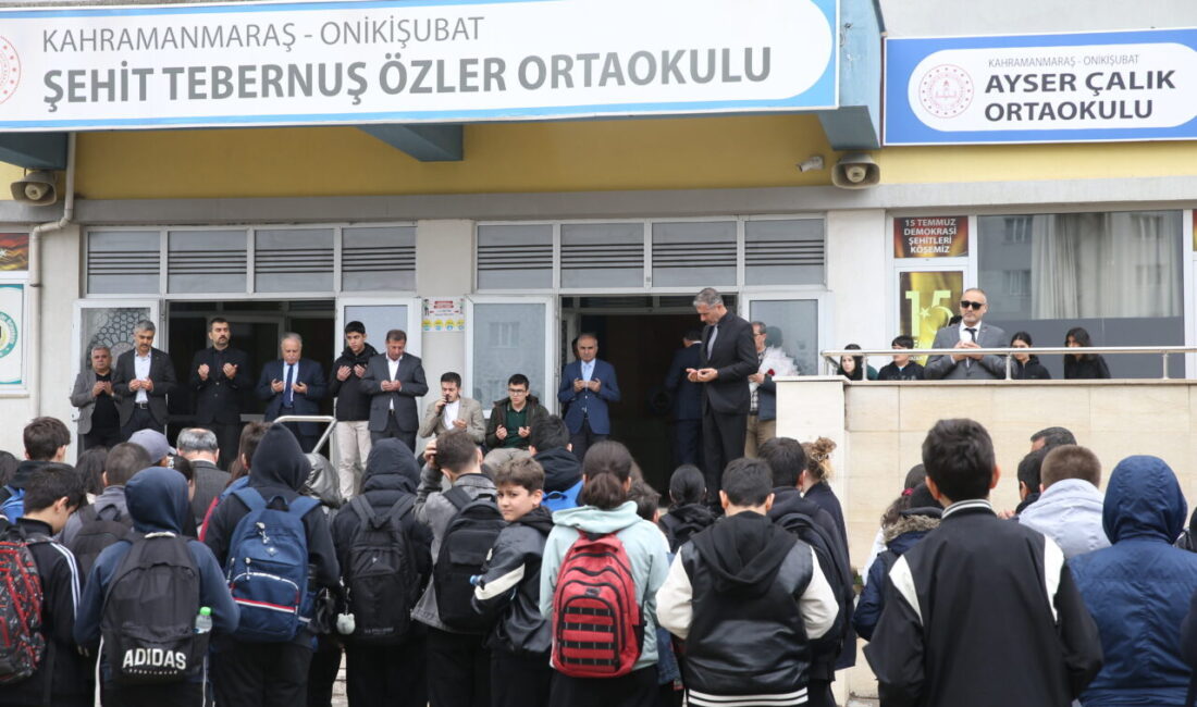 KAHRAMANMARAŞ (AA) – Kahramanmaraş'ta 15 Nisan'da Ayser Çalık Ortaokulu'na gerçekleştirilen