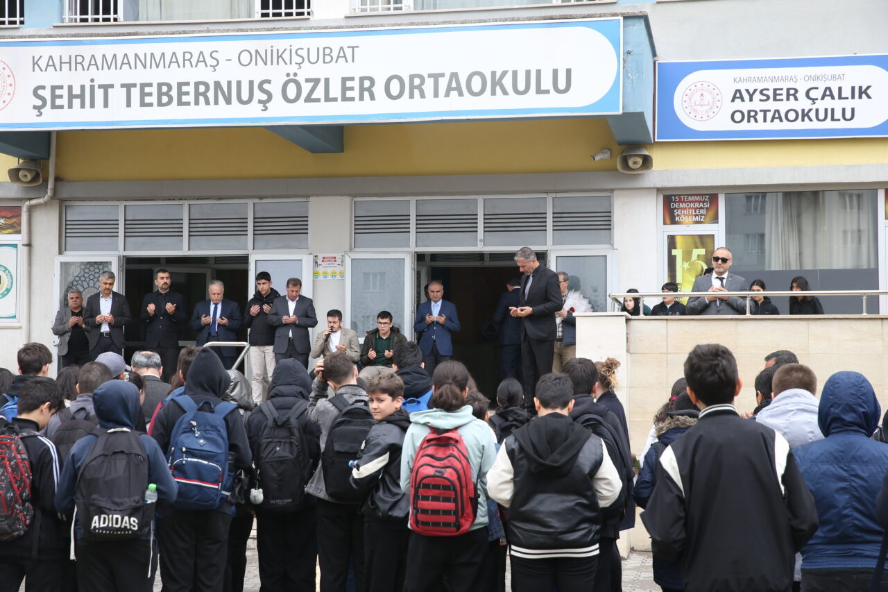 KAHRAMANMARAŞ (AA) – Kahramanmaraş'ta 15 Nisan'da Ayser Çalık Ortaokulu'na gerçekleştirilen