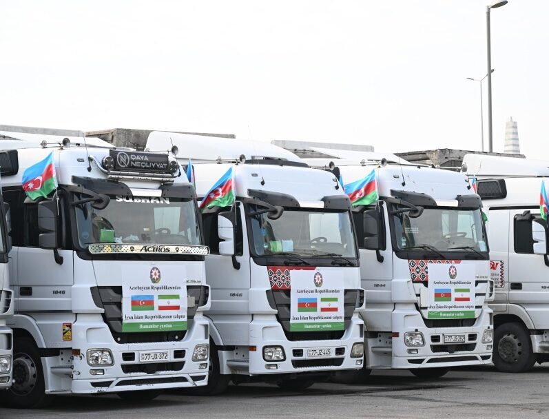 BAKÜ (AA) – Azerbaycan, İran'a yeniden gıda ve ilaç malzemelerinden
