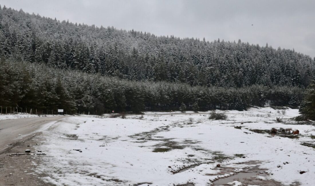BOLU/KARABÜK (AA) – Bolu ve Karabük'ün yüksek kesimlerinde nisanda kar