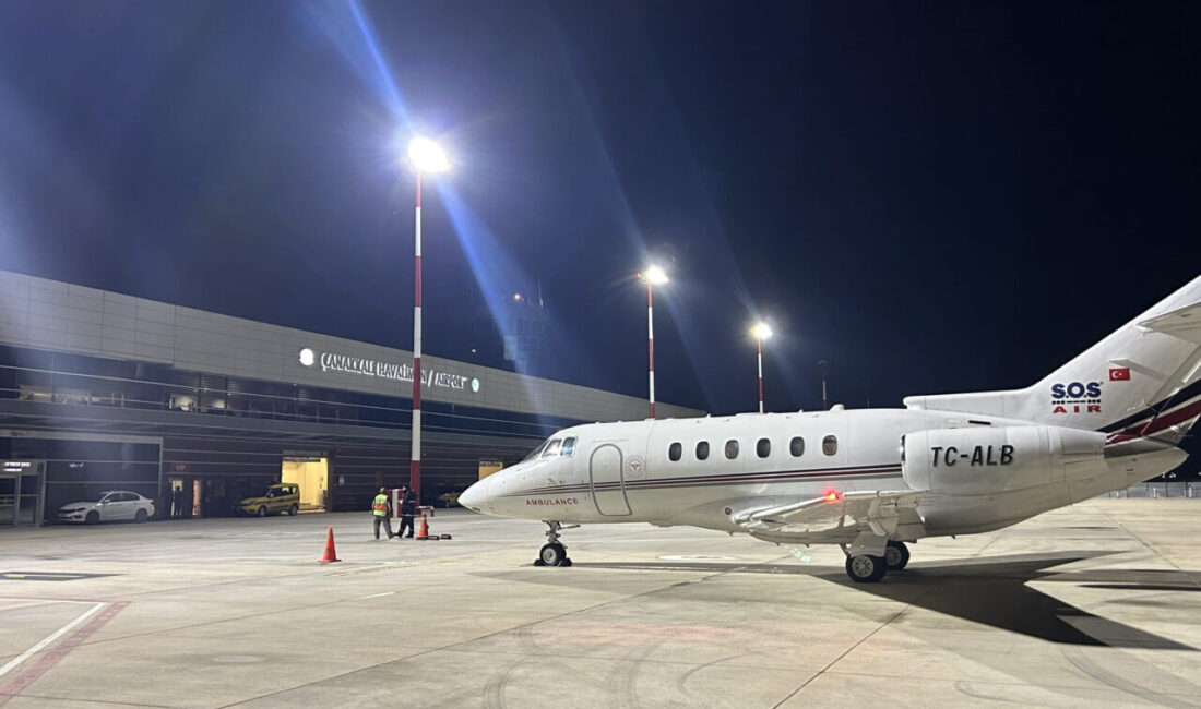 ÇANAKKALE (AA) – Çanakkale’de hastalanan 54 günlük bebek, ambulans uçakla