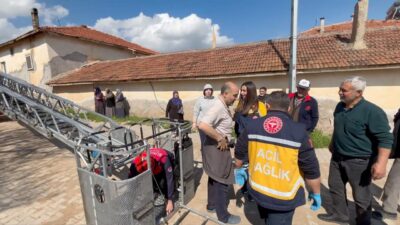 ÇORUM (AA) – Çorum'un Sungurlu ilçesinde bacayı temizlemek için çıktığı