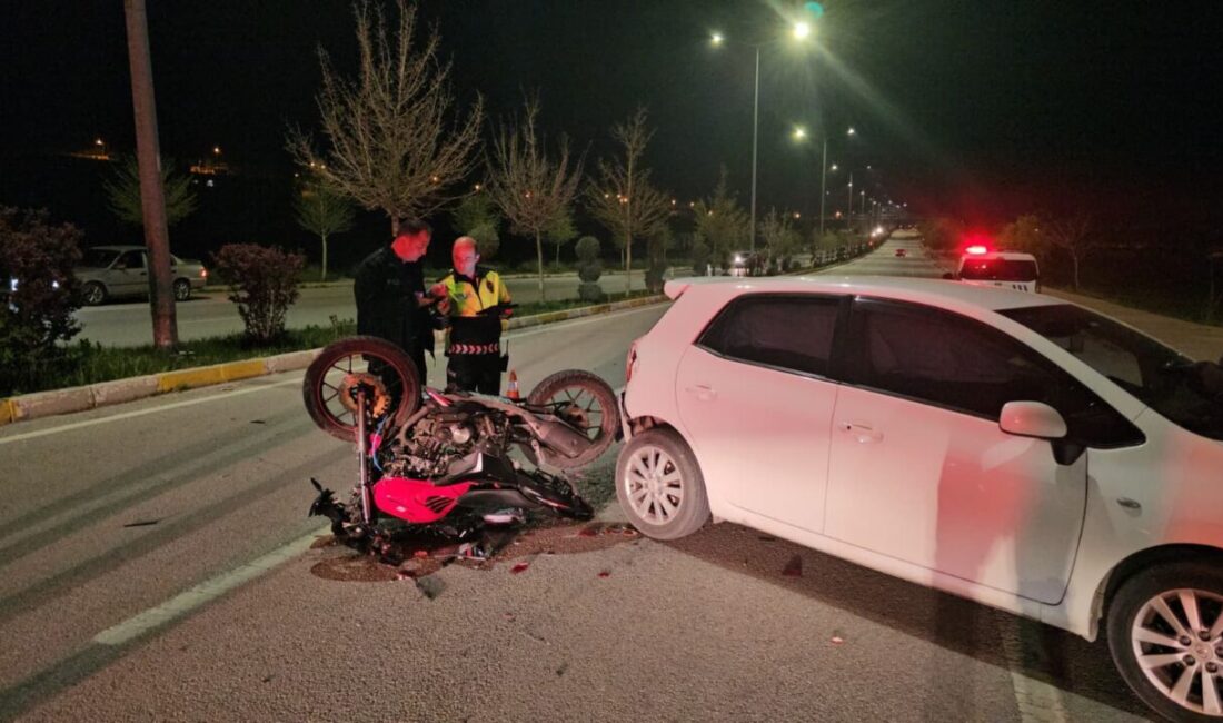 ÇORUM (AA) – Çorum'da motosiklet ile otomobilin çarpışması sonucu 1