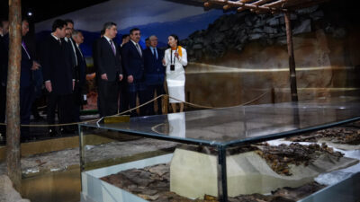 ASTANA (AA) – Cumhurbaşkanı Yardımcısı Cevdet Yılmaz, Kazakistan Ulusal Müzesi