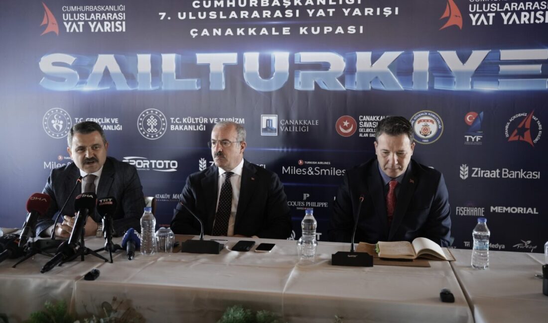 ÇANAKKALE (AA) – Cumhurbaşkanlığı Uluslararası Yat Yarışları Çanakkale Kupası'nın basın