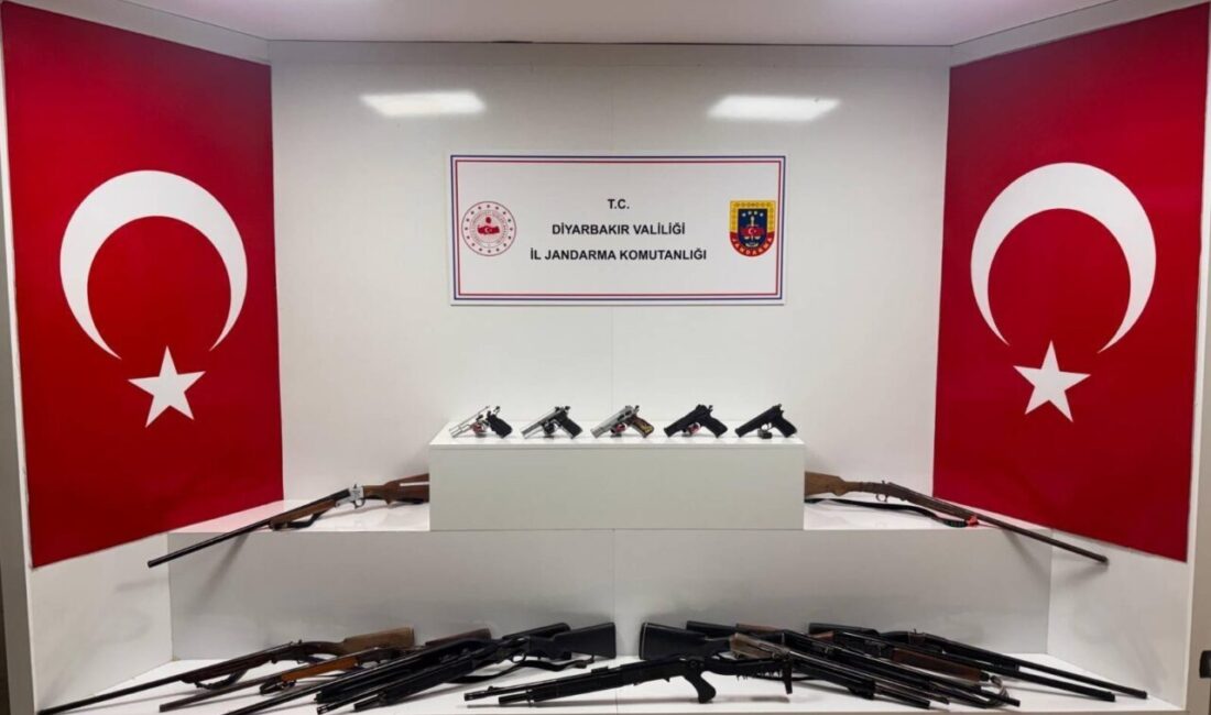 DİYARBAKIR (AA) – Diyarbakır'da düzenlenen operasyonlarda ruhsatsız silah ve mühimmat