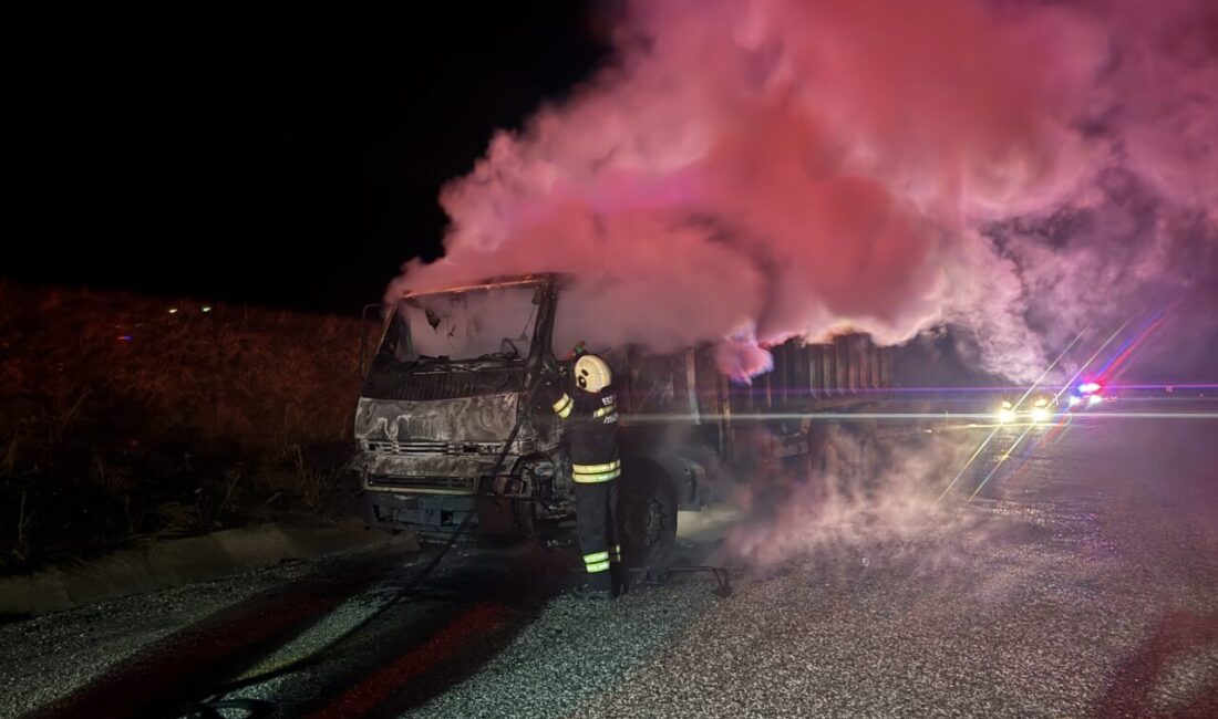 ERZURUM (AA) – Erzurum’un Oltu ilçesinde park halinde alev alan