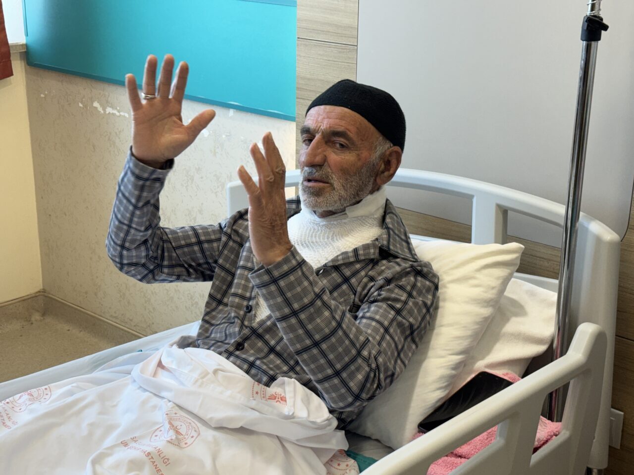 - Boynu, sırtı, göğsü ve vücudunun farklı yerlerinde 2 .