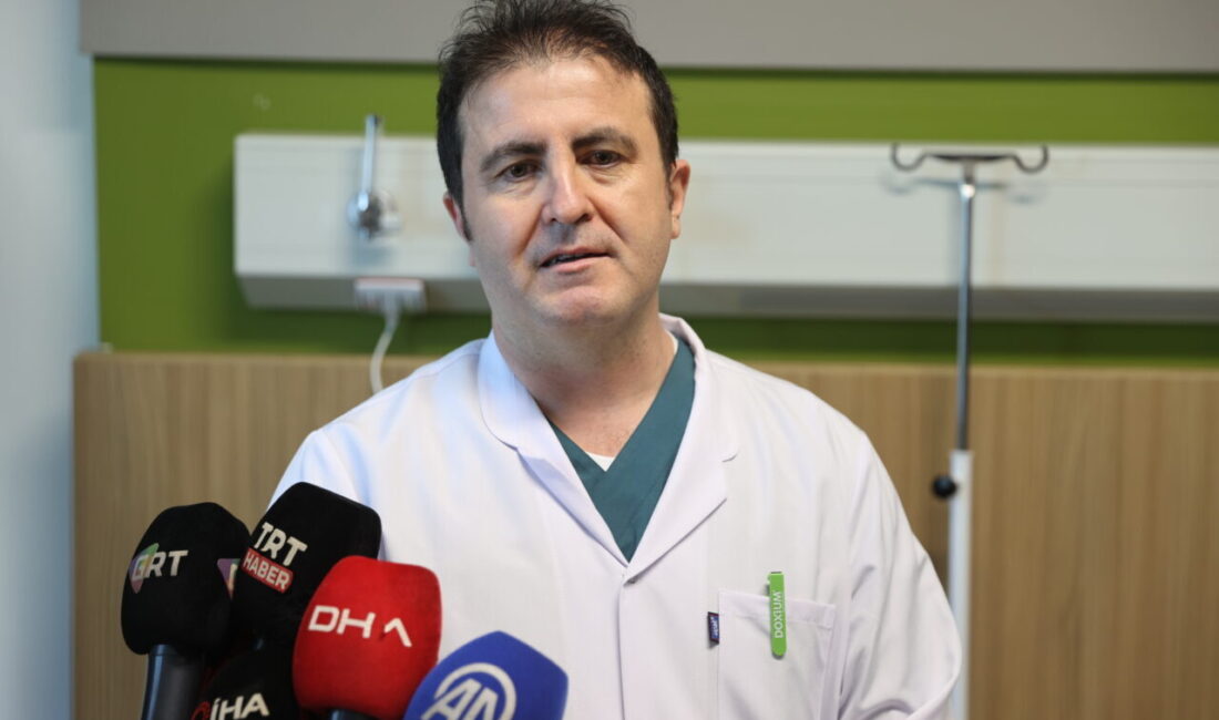 GAZİANTEP (AA) – Gaziantep Şehir Hastanesi'ne ağrı şikayetiyle başvuran hastadan