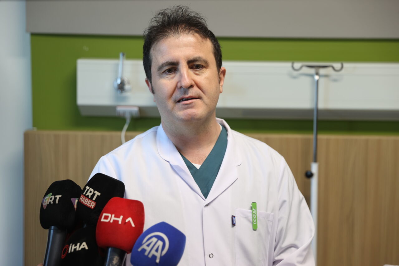 GAZİANTEP (AA) – Gaziantep Şehir Hastanesi'ne ağrı şikayetiyle başvuran hastadan