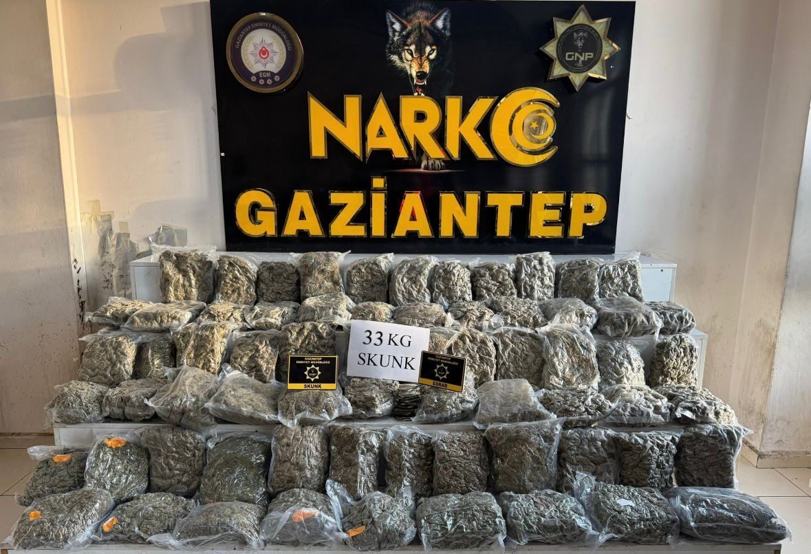 GAZİANTEP (AA) – Gaziantep'te düzenlenen uyuşturucu operasyonunda gözaltına alınan 1