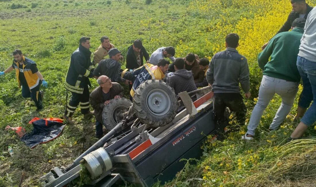 HATAY (AA) – Hatay'ın Altınözü ilçesinde devrilen tarım aracının sürücüsü