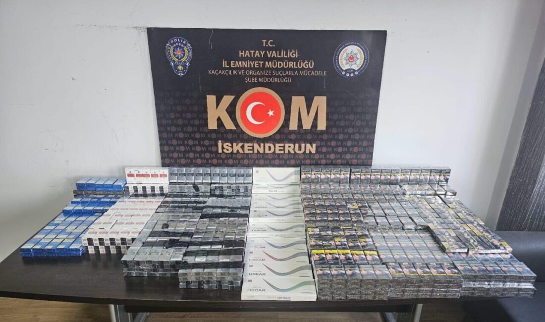 HATAY (AA) – Hatay'da, İl Emniyet Müdürlüğü ekiplerince düzenlenen kaçakçılık