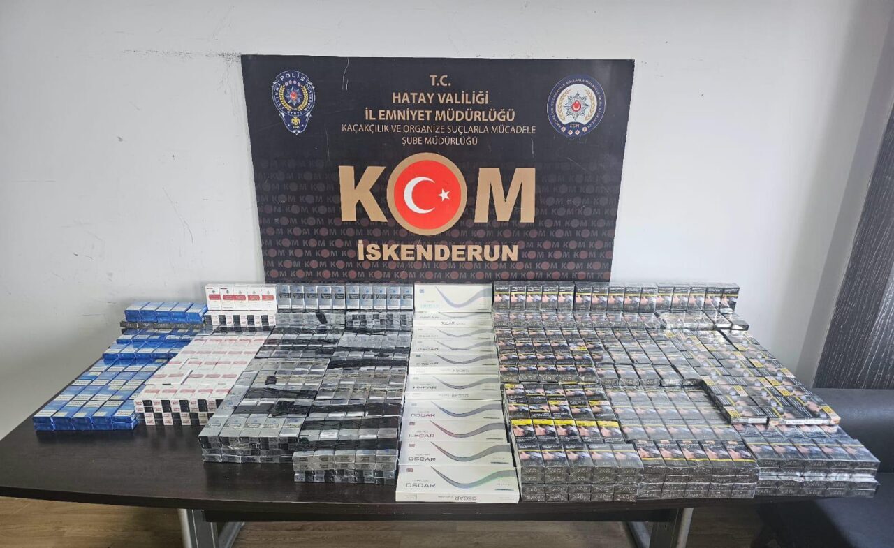 HATAY (AA) – Hatay'da, İl Emniyet Müdürlüğü ekiplerince düzenlenen kaçakçılık