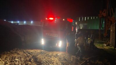 HATAY (AA) – Hatay'ın Erzin ilçesinde inşaat şantiyesindeki konteynerde çıkan