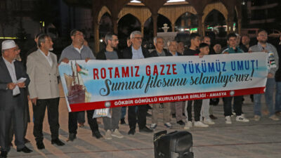 AMASYA (AA) – Amasya'da vatandaşlar, Gazze'ye insani yardım ulaştırmak amacıyla