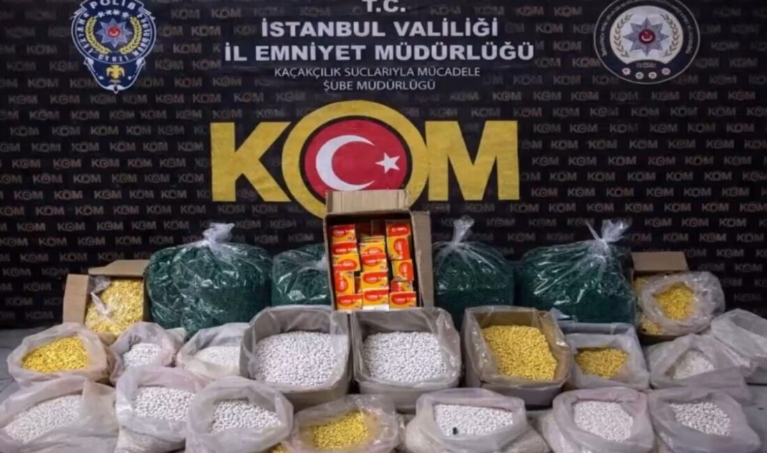 İSTANBUL (AA) – İstanbul'da 1,5 milyon sahte hapın ele geçirildiği