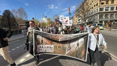 STOCKHOLM (AA) – İsveç'in başkenti Stockholm'de İsrail'in işgal altındaki Batı