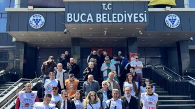 İZMİR (AA) – Buca Belediyesi memurları, toplu sözleşme kapsamındaki alacaklarının