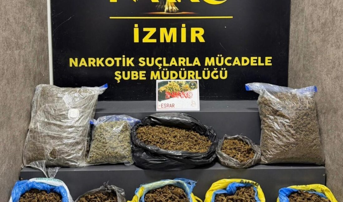 İZMİR (AA) – İzmir'in Buca ilçesinde 16 kilo 550 gram