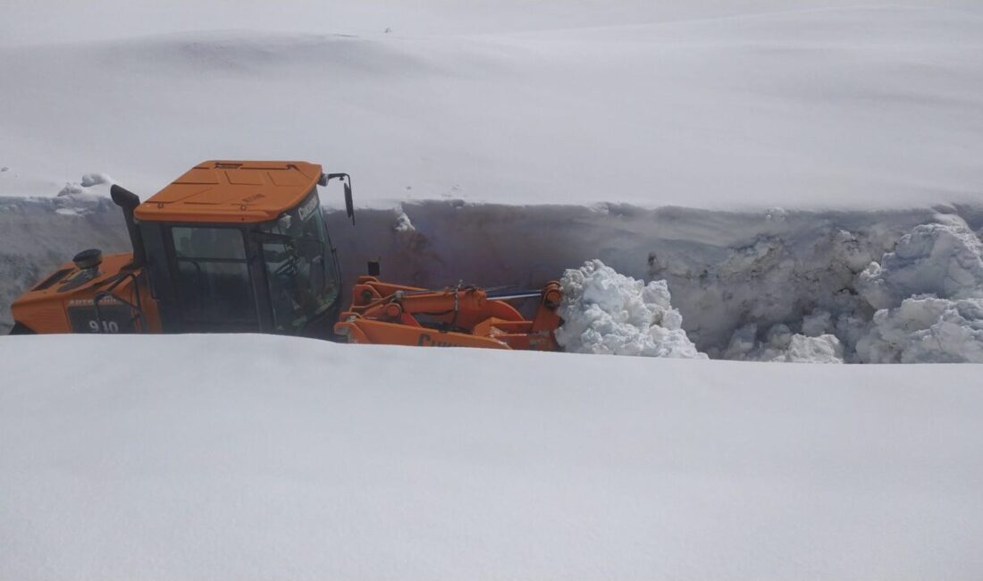 KARS (AA) – Yoğun kar ve tipi nedeniyle ulaşıma kapanan
