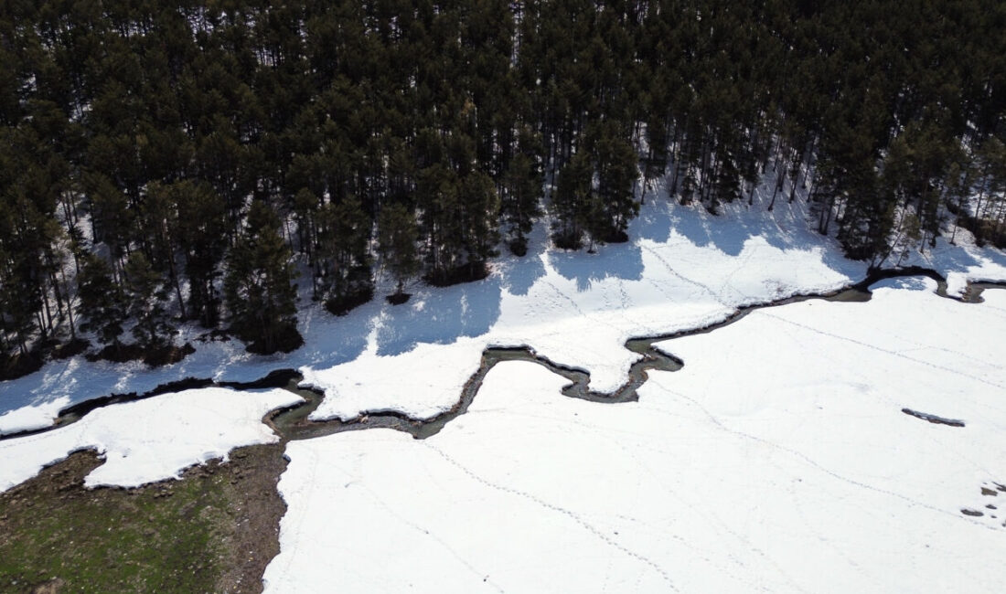 - Kış ve baharın bir arada yaşandığı alanların güzelliği dronla