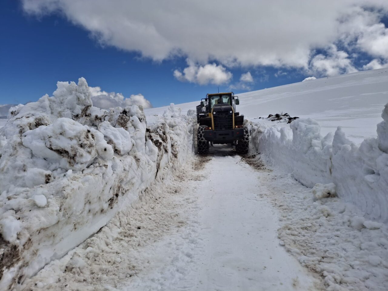 KARS (AA) – Kars'ta kardan ulaşıma kapanan köy yollarının açılması