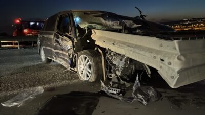 KAYSERİ (AA) – Kayseri'de kontrolden çıkarak bariyere çarpan otomobilin sürücüsü