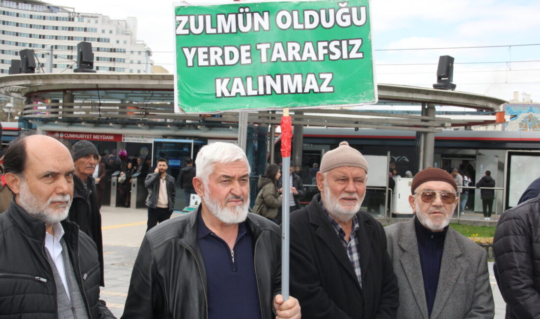 KAYSERİ (AA) – Kayseri'de İsrail'in Filistinli esirler hakkında idamı öngören