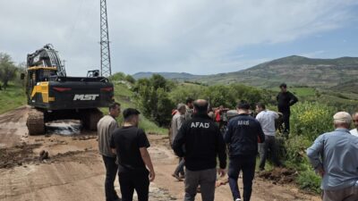 KİLİS (AA) – Kilis'in Musabeyli ilçesinde Afrin Çayı'nda mahsur kalan