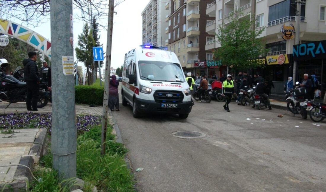 - Kaza anı iş yerinin güvenlik kamerasınca kaydedildi