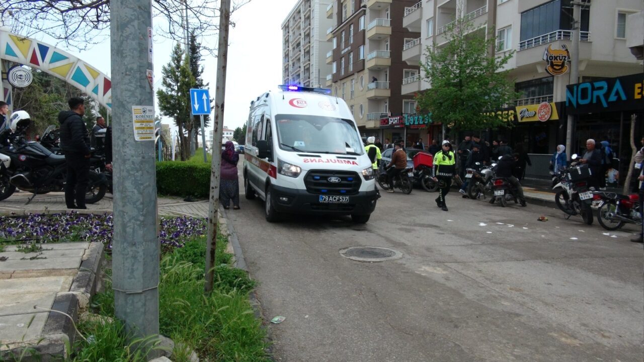 - Kaza anı iş yerinin güvenlik kamerasınca kaydedildi