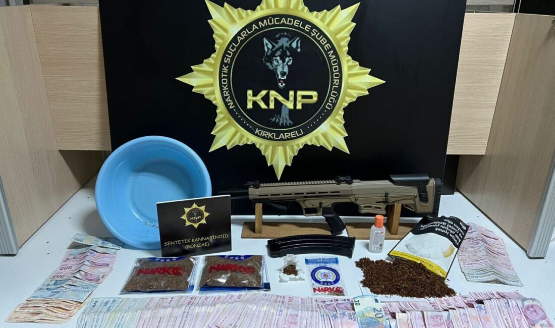 KIRKLARELİ (AA) – Kırklareli'nde uyuşturucu operasyonunda gözaltına alınan 10 şüpheliden