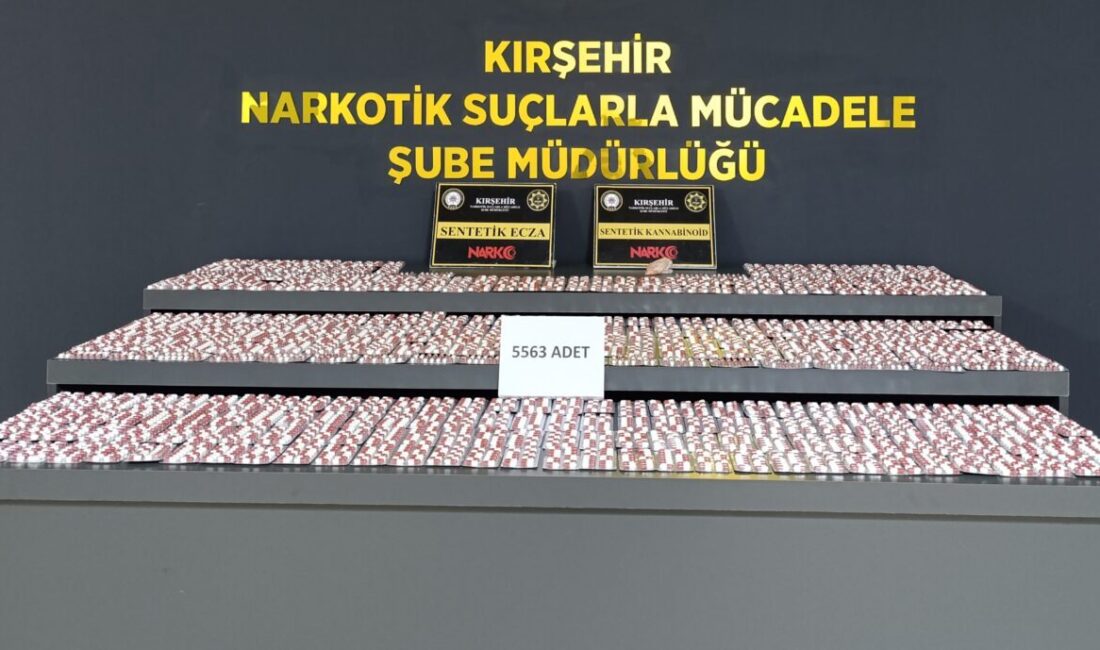 KIRŞEHİR (AA) – Kırşehir'de düzenlenen uyuşturucu operasyonunda 5 bin 563
