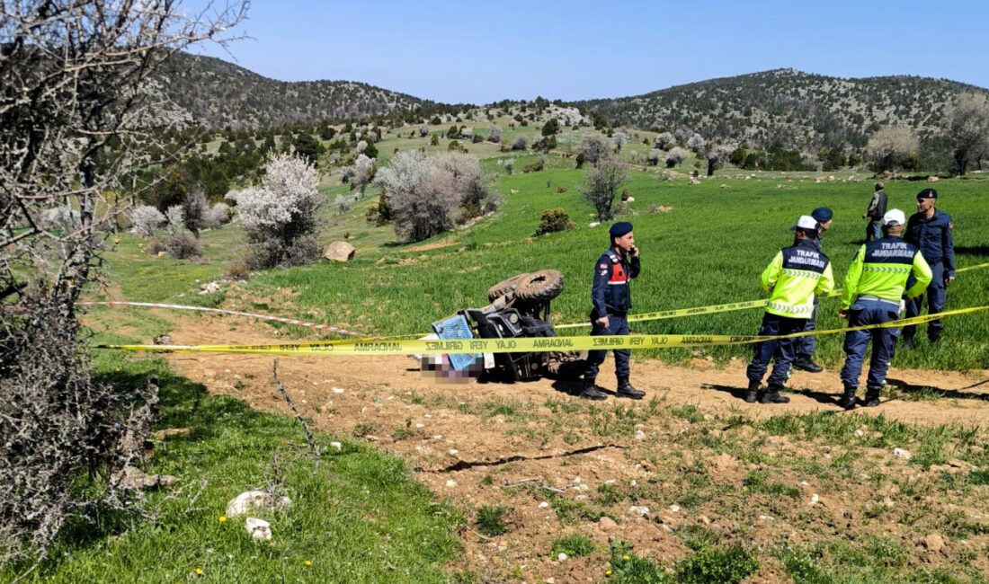 KÜTAHYA (AA) – Kütahya'nın Hisarcık ilçesinde, devrilen ATV'nin sürücüsü hayatını