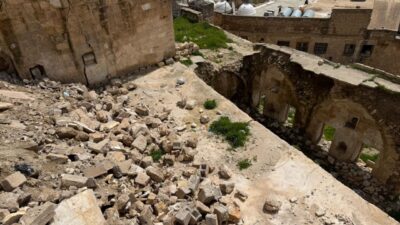 MARDİN (AA) – Mardin'in merkez Artuklu ilçesinde yoğun yağış sonrası