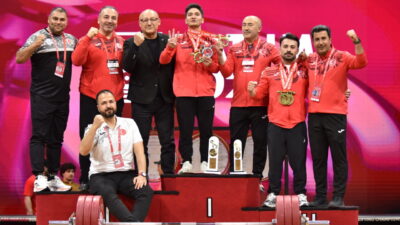- Milli sporcu, erkekler 65 kiloda silkmede 180 kiloyla Avrupa