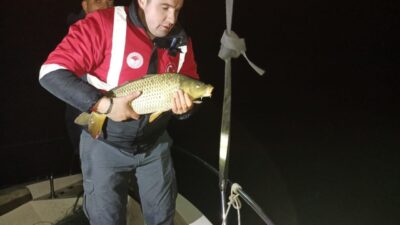 SAMSUN (AA) – Samsun'un Vezirköprü ilçesindeki Altınkaya Baraj Gölü'nde misina