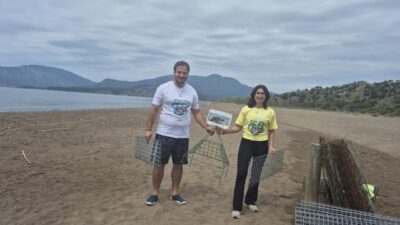 MUĞLA (AA) – Muğla'nın Ortaca ilçesindeki İztuzu Sahili'nde nesli tükenme