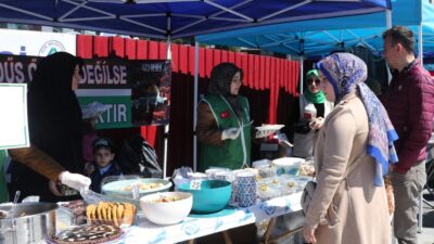 RİZE (AA) – Rize'de bir araya gelen vatandaşlar, Küresel Sumud