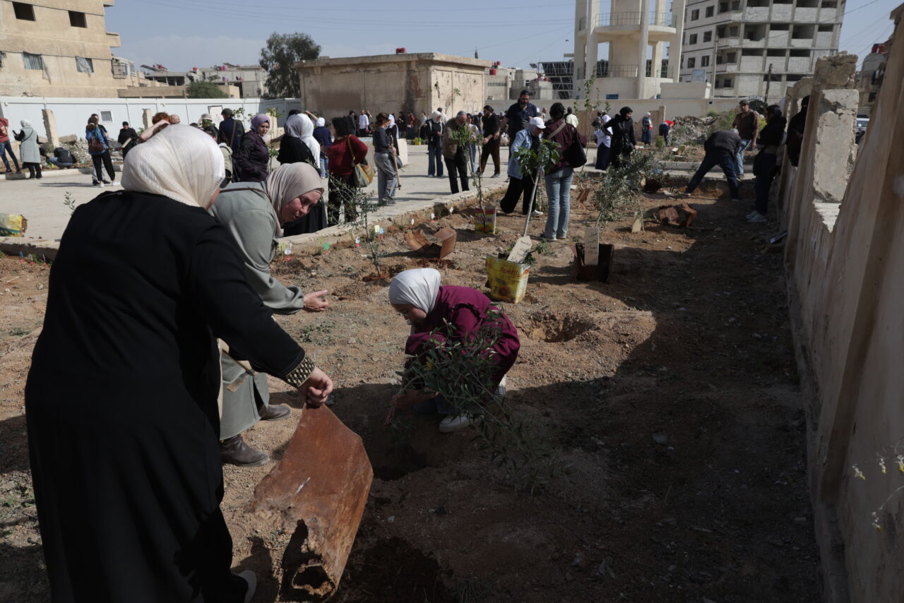 ŞAM (AA) – Suriye’nin başkenti Şam’a bağlı Darayya ilçesinde hayata