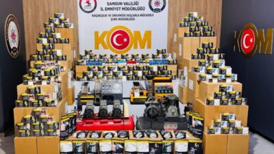 SAMSUN (AA) – Samsun'un Çarşamba ilçesinde düzenlenen operasyonda 1 milyondan