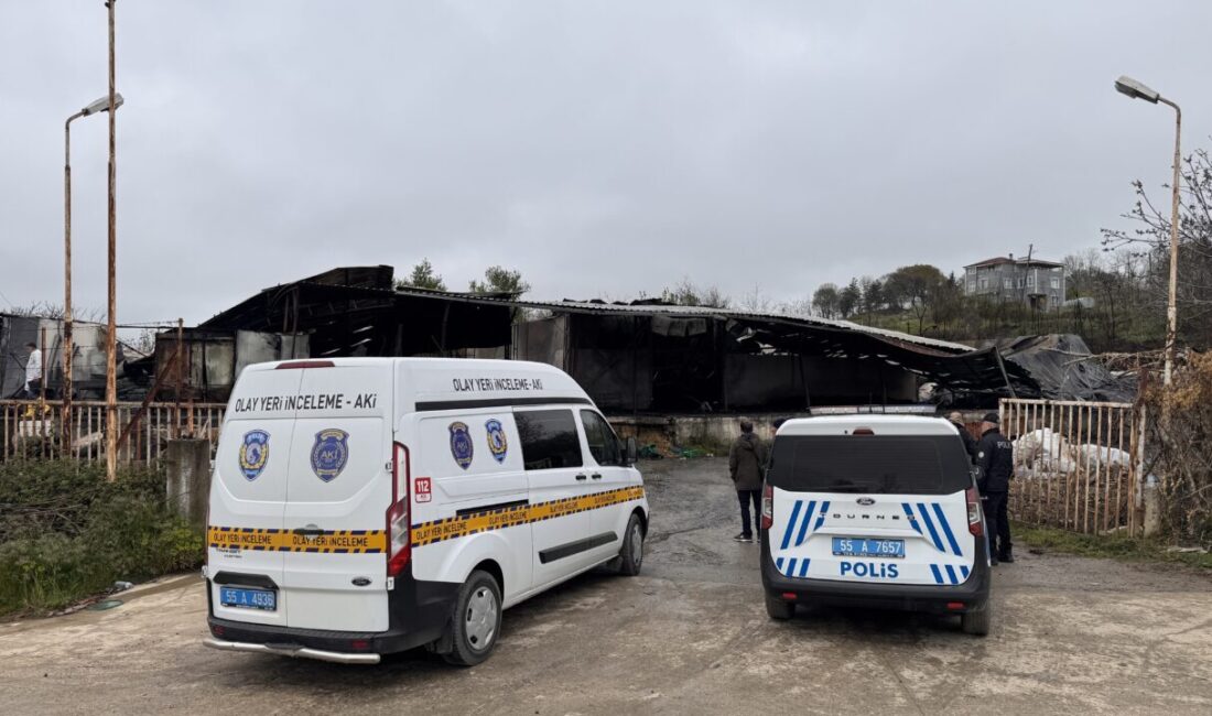 SAMSUN (AA) – Samsun'un İlkadım ilçesinde bir depoda çıkan yangın,